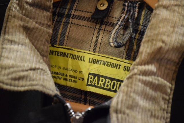 モーターサイクルジャケット黄タグ Barbour international バブアー　インターナショナル