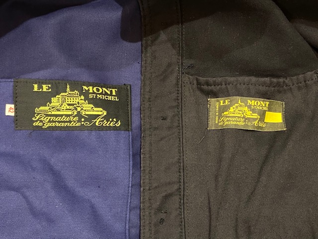 50s フランス ブラックモールスキン ジャケット モンサンミッシェル