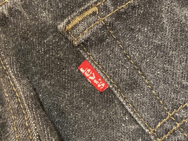 超レア着用少極美品 極東 Levis501 先染めブラックデニムW27 パンツ