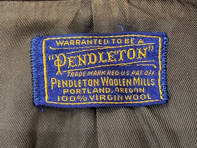 Vintage】1950年代 《PENDLETON（ペンドルトン）》のウールスポーツ 