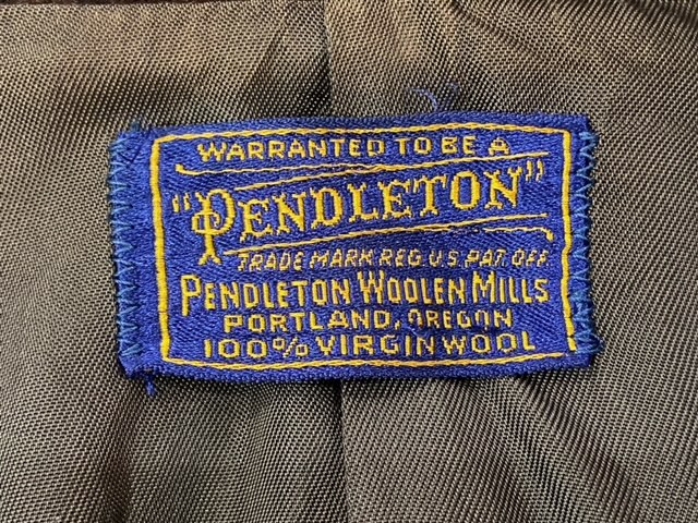 Vintage】1950年代 《PENDLETON（ペンドルトン）》のウールスポーツ ...