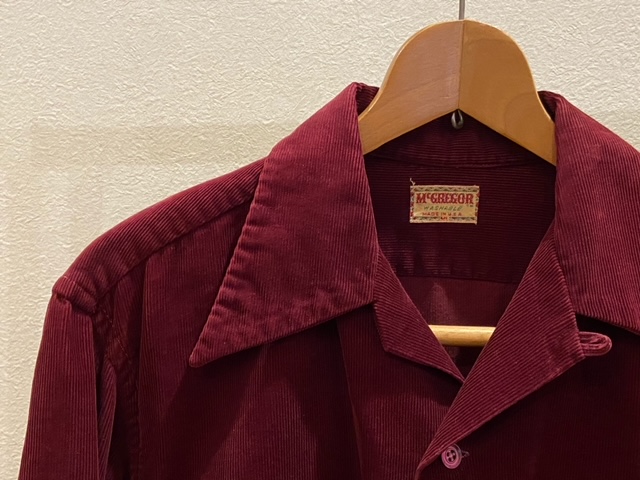 Vintage】1950s《McGREGOR（マクレガー）》のコーデュロイシャツ