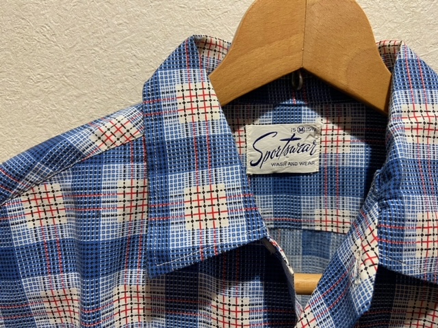 Vintage】1960's《SPORTSWEAR》柄模様が秀逸なシャツ～夏物を買い集め 