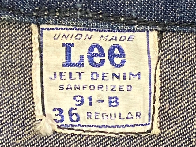 0円 印象のデザイン 60年代 LEE 91-b vintage オリジナル