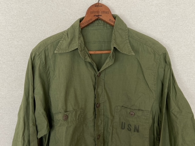 Vintage】1940's～50's《USN》N-3 コットンポプリンシャツ【アメリカ ...